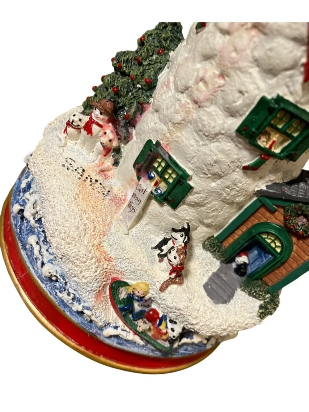 Danbury Mint Lighthouses of Christmas Candle Sticks Holder Figurines